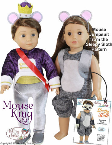 Mouse King 18" Doll Clothes Pattern