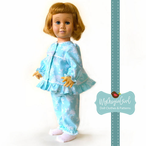 My Angie Girl 18 Inch Modern Chatty Pajamas 18" Doll Clothes Pixie Faire