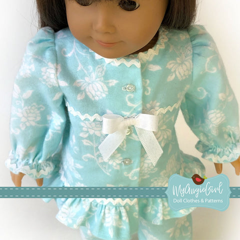 My Angie Girl 18 Inch Modern Chatty Pajamas 18" Doll Clothes Pixie Faire