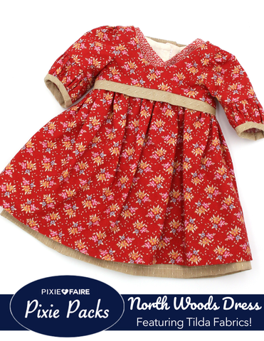 Pixie Packs North Woods Dress Kit Frieda Red