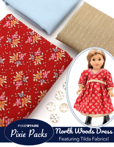 Pixie Packs North Woods Dress Kit Frieda Red