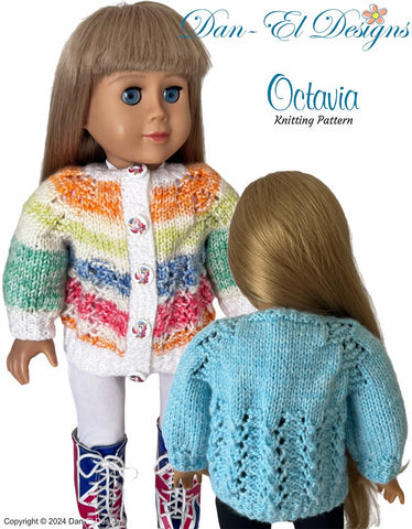 Octavia 18" Doll Clothes Knitting Pattern