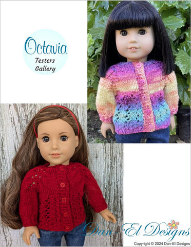 Octavia 18" Doll Clothes Knitting Pattern