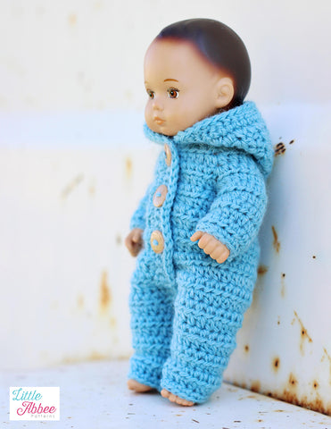 Baby Jumpsuit 8" Baby Doll Clothes Crochet Pattern