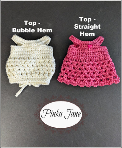 Babydoll Top, Tunic, or Dress Crochet Pattern For 12" Siblies Dolls