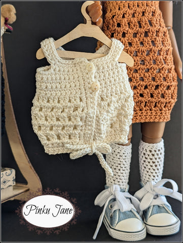 Babydoll Top, Tunic, or Dress Crochet Pattern For 12" Siblies Dolls