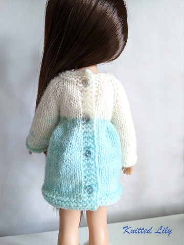 Calla Tunic Knitting Pattern for 13" Paola Reina Dolls