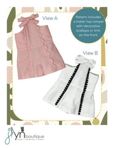 Petal Romper 18" Doll Clothes Pattern