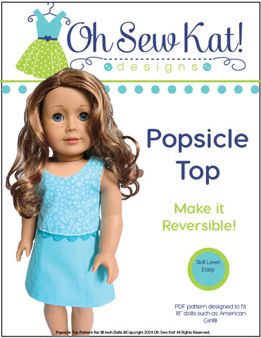 Popsicle Top 18" Doll Clothes Pattern