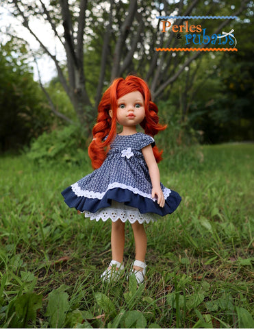 Perles & Rubans Paola Reina Little Flowers Doll Clothes Pattern for 13" Paola Reina Dolls Pixie Faire