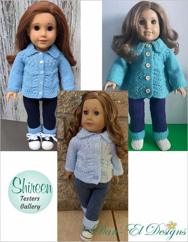 Shireen Sweater and Pants 18 inch Doll Clothes Knitting Pattern