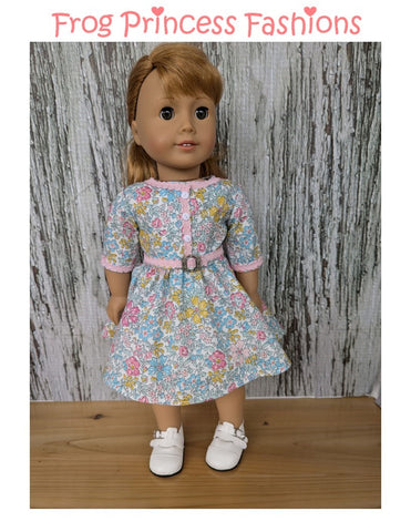 Malt Shop Dress 18" Doll Clothes Pattern