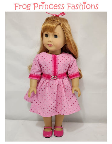 Malt Shop Dress 18" Doll Clothes Pattern