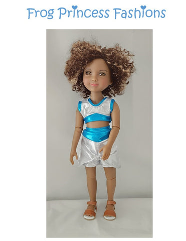 Sweet July Crop Top and Skort Set Doll Clothes Pattern For 15" Ruby Red Fashion Friends®