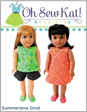 Summertime Stroll 18" Doll Clothes Pattern