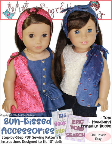 Sun-Kissed Accessories 18" Doll Clothes Pattern