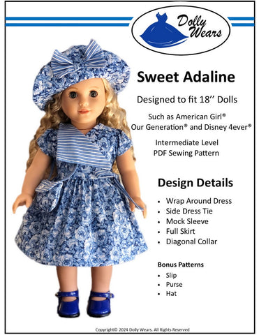 Sweet Adaline 18" Doll Clothes Pattern