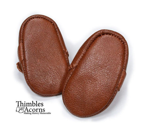 Thimbles and Acorns Shoes Crossover Strap Turnshoes 18" Doll Shoe Pattern Pixie Faire