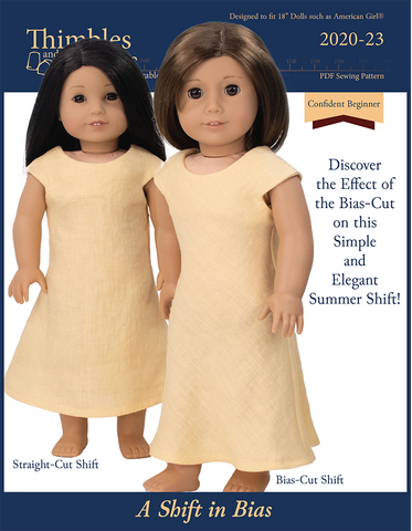 A Shift in Bias 18" Doll Clothes Pattern