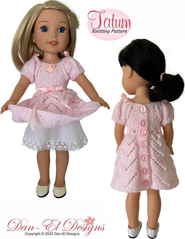 Tatum 14-14.5" Doll Clothes Knitting Pattern