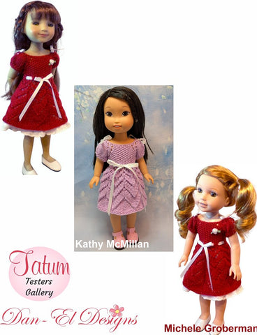 Dan-El Designs Knitting Tatum 14-14.5" Doll Clothes Knitting Pattern Pixie Faire