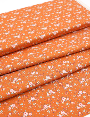 Pixie Cuts Fabric By The Yard - Tilda Gracie Ginger  1/2 Yard