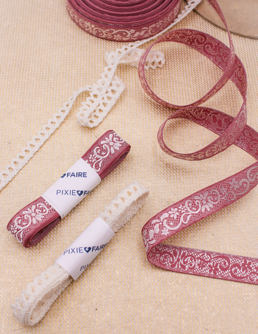 Pixie Packs Vintage French Trims - Mauve