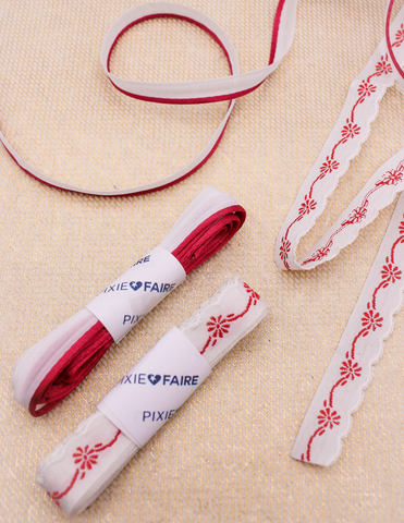 Pixie Packs Vintage French Trims - Red