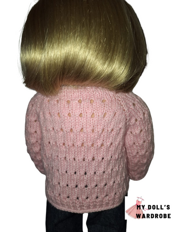 Summer Day Cardigan 18" Doll Clothes Knitting Pattern