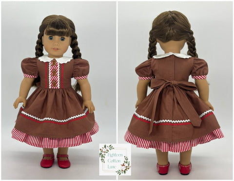 Eighteen Cotton Lane 18 Inch Historical Let's Make Gingerbread! 18" Doll Clothes Pattern Pixie Faire