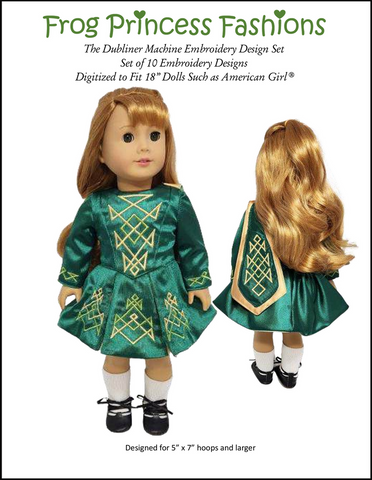 Dubliner 18" Doll Machine Embroidery Design Set