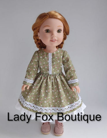 Lady Fox Boutique Ruby Red Fashion Friends Little Lamb Lady 14.5-15 Inch Doll Clothes Pattern Pixie Faire