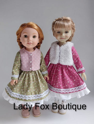 Lady Fox Boutique Ruby Red Fashion Friends Little Lamb Lady 14.5-15 Inch Doll Clothes Pattern Pixie Faire