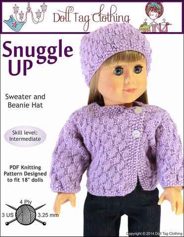 Doll Tag Clothing Knitting Snuggle Up Knitting Pattern Pixie Faire