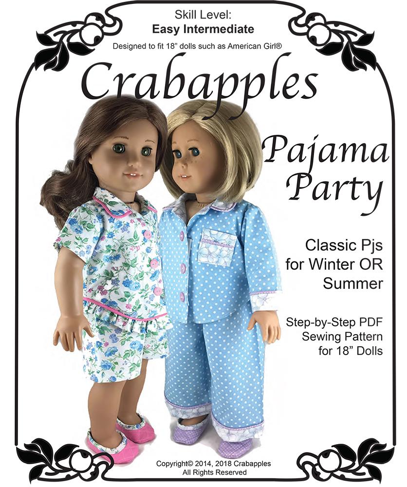 15 Styles Doll Pajamas & Nightgown Cute Pattern Fit 18 Inch