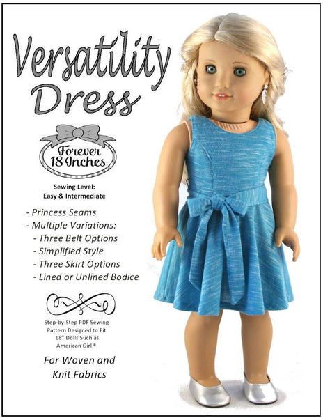 Forever 18 Inches The Versatility Dress Doll Clothes Pattern 18 inch ...
