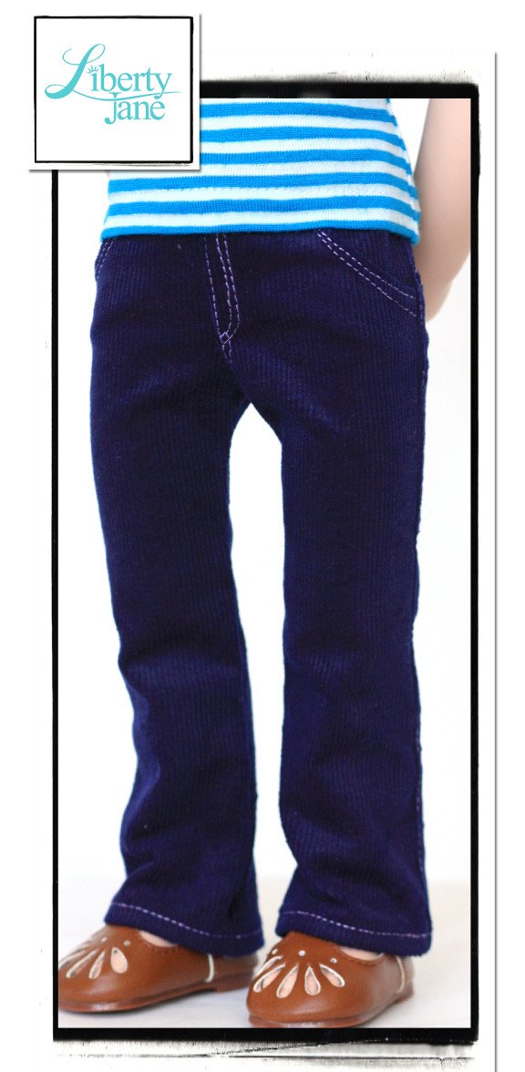 Liberty Jane Bootcut Jeans Doll Clothes Pattern 16 inch A Girl For