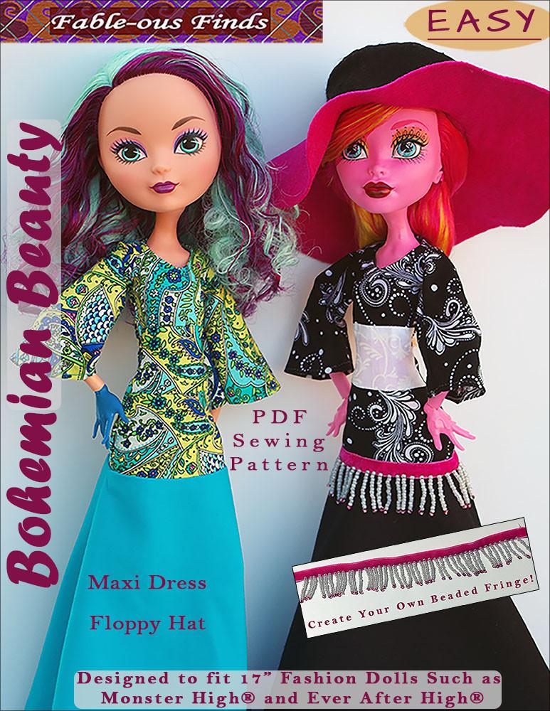 monster high doll clothes patterns