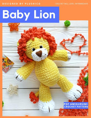 King of the Jungle Lion Crochet Baby hot Booties