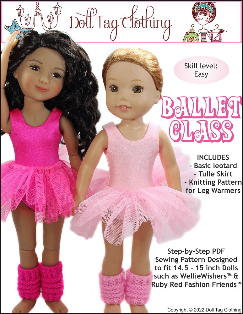 Ballerina Barbie Fabric – Fox & Tots