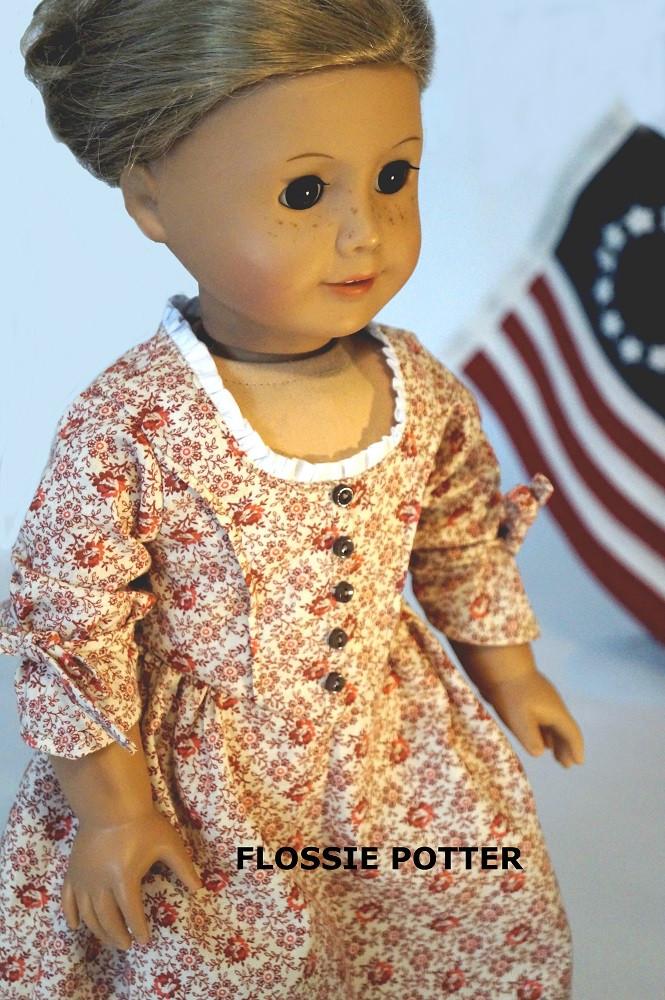 Flossie Potter B Ross Shop Dress Doll Clothes Pattern 18 inch American  Girl Dolls