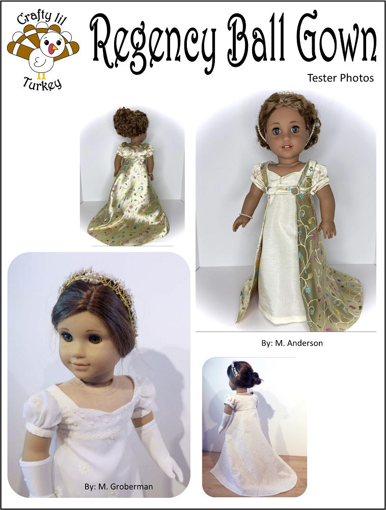 Grand Supreme Pageant Shell 18 Inch Doll Clothes Pattern Fits -  Norway