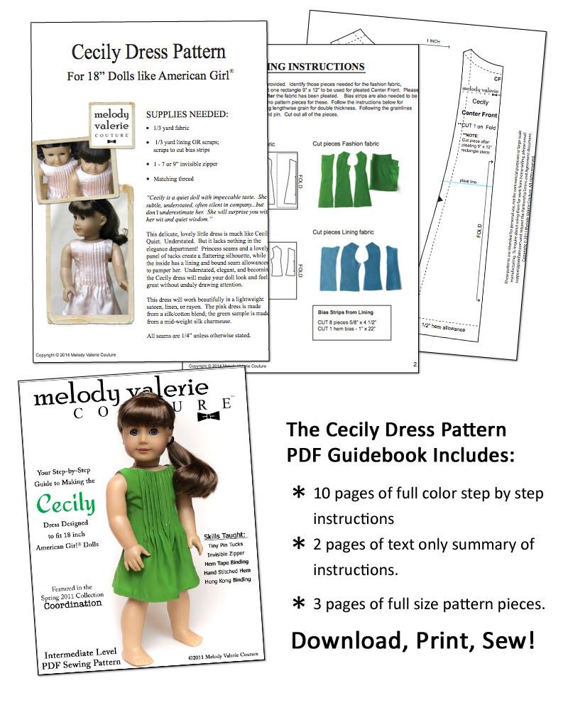 Cecily Zipper Pouch PDF Sewing Pattern / Sewing Tutorial