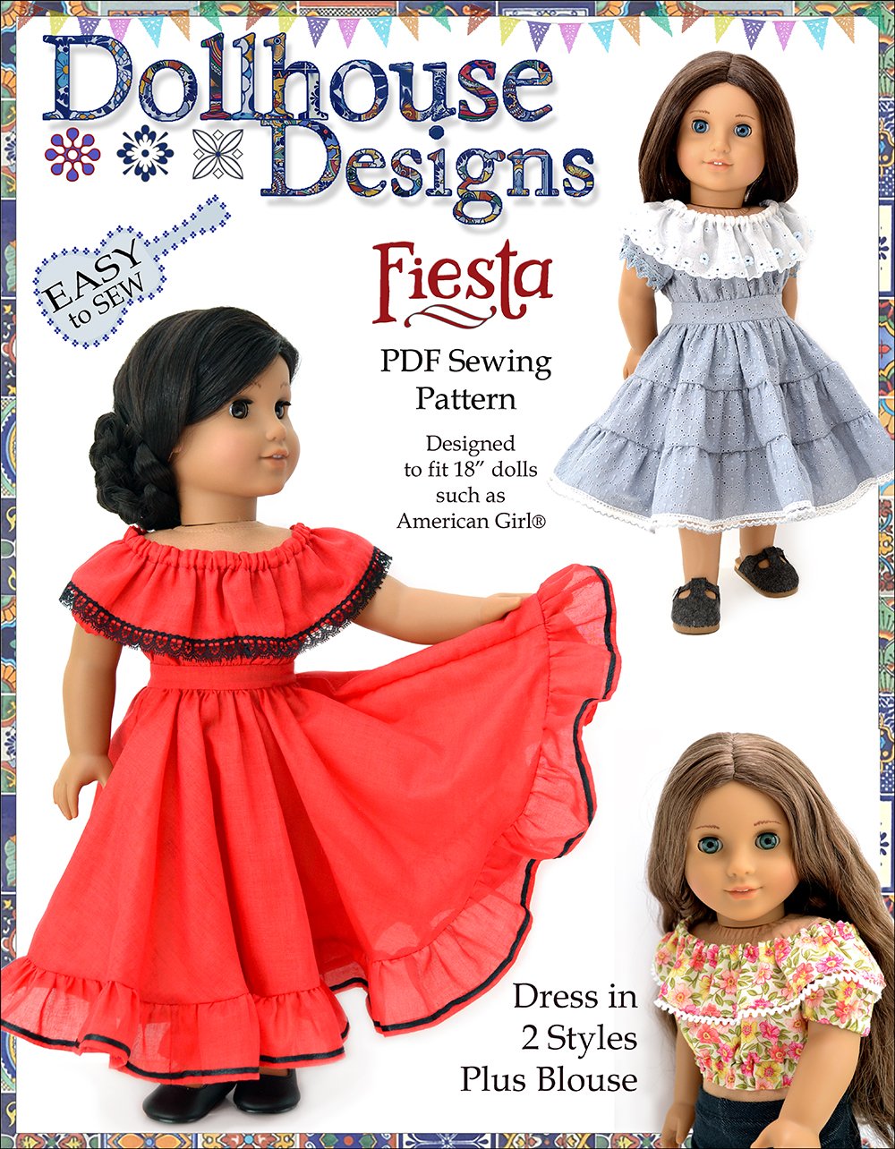 18 American Girl Size PDF Sewing Pattern: Sweet and SIMPLE