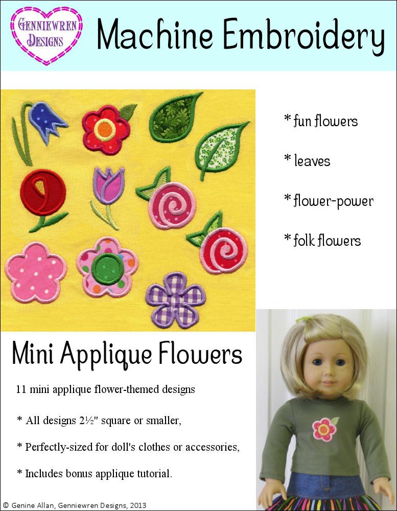 Flowers Floral Applique Machine Embroidery Designs