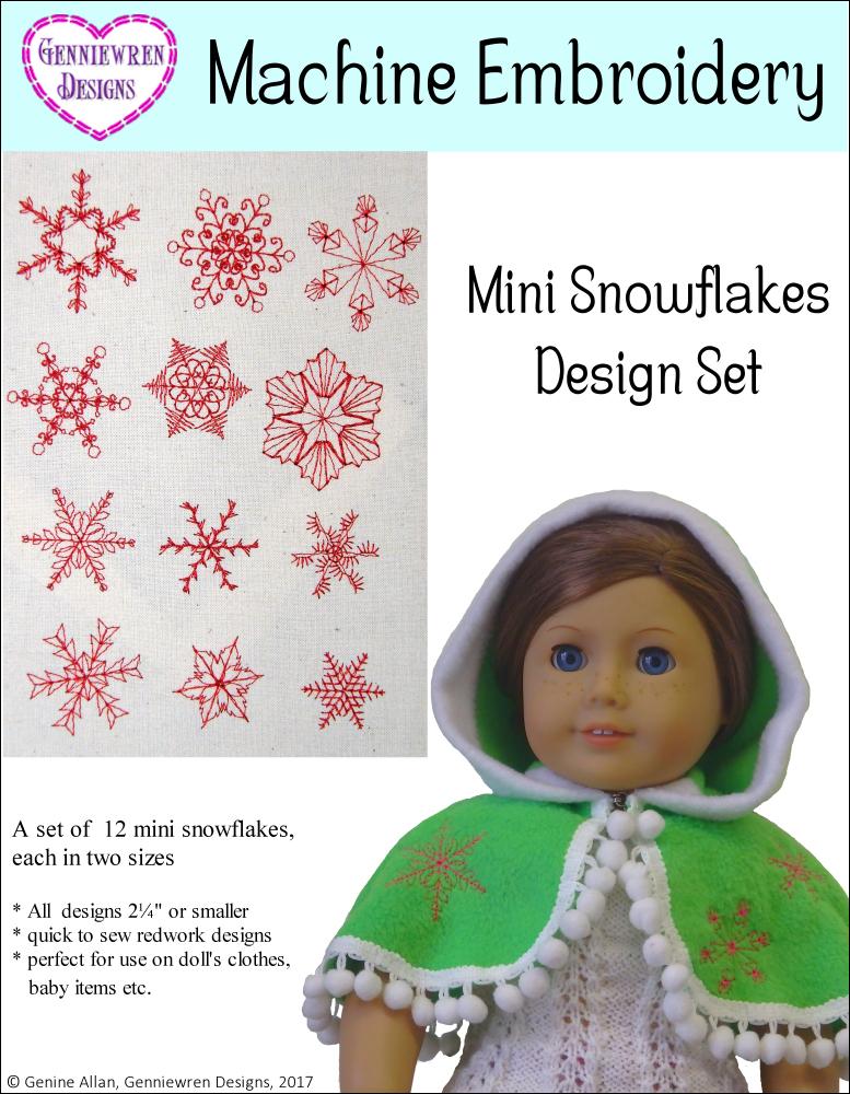 Genniewren Designs Free Hearts Machine Embroidery Design For Doll Clothes