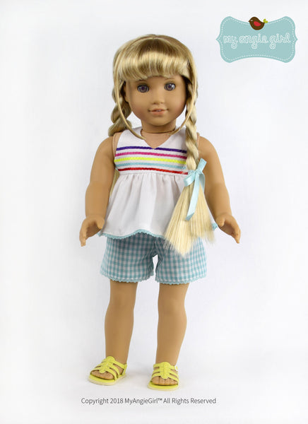 My Angie Girl Halter Sun-Dress Doll Clothes Pattern 18 inch American ...