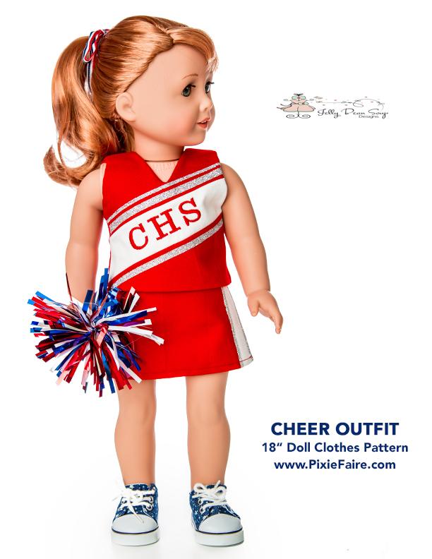 Crochet PDF Pattern to Make 18 Doll Cheerleader Outfit, Cheer Uniform  Pattern, Crochet Doll Clothes Pattern -  Canada
