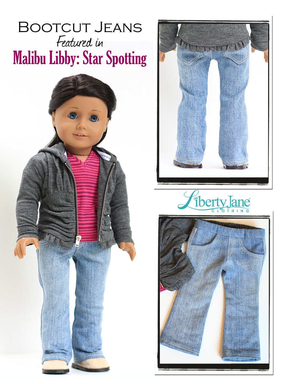 High-waisted Jeans 18 Inch Doll Clothes Pattern Fits Dolls Such as American  Girl® Liberty Jane PDF Pixie Faire -  Canada