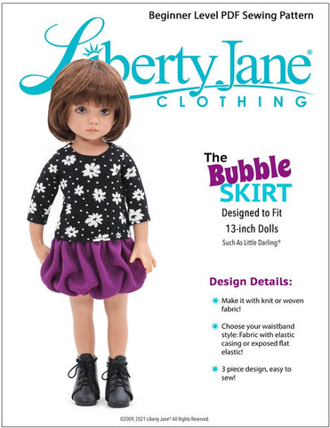 How to Sew a No-Pattern Bubble Skirt for American Girl Dolls - FeltMagnet